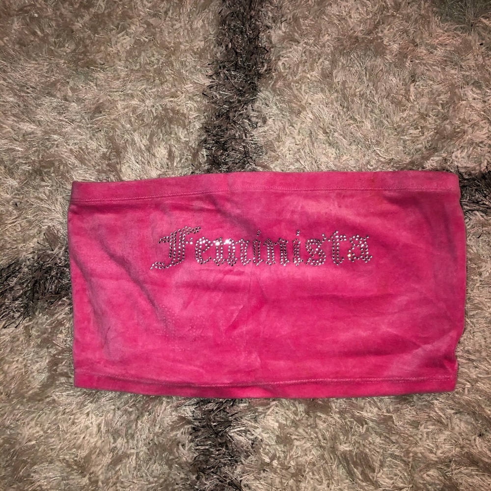 Velour Tube Top